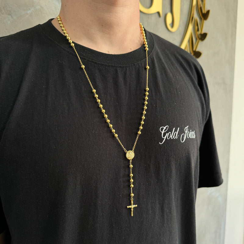 Terço 📿 aprox 14g, Banhado a Ouro 18K